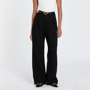 DISSH Black Wide-Leg Trousers